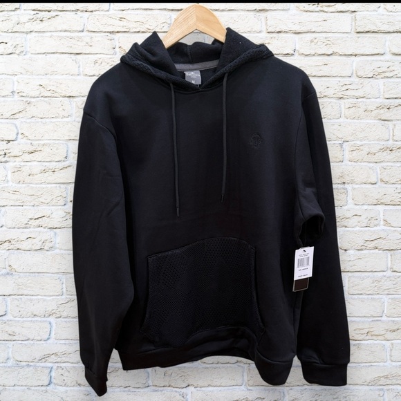 NWT Saints Studio Black Men's Hoodie Sweatshirt Size Medium - Picture 1 of 5